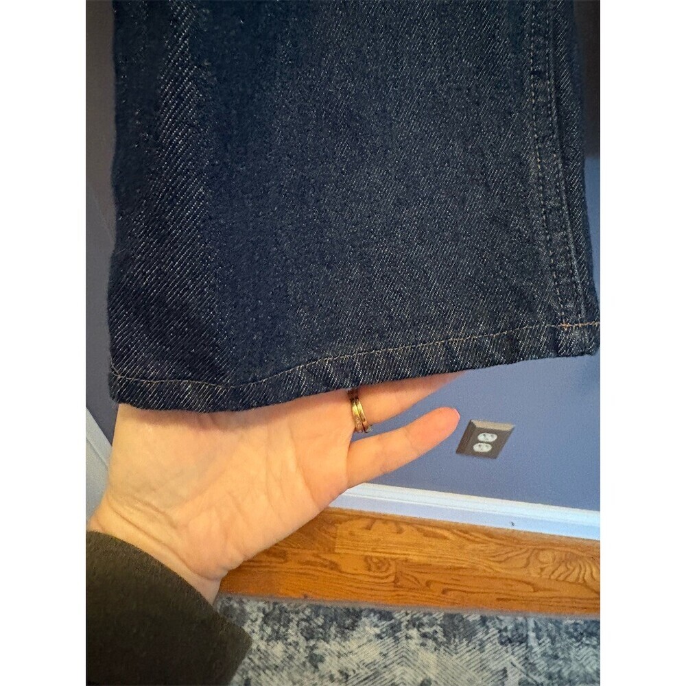 L.L.Bean Jeans Mens 36x26 Dark Blue Denim Straight Leg 5-Pocket Mid Rise - Picture 5 of 9